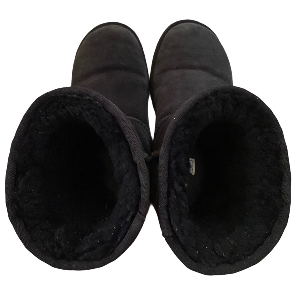 UGG Black Classic Short II #5825 Sheepskin Boots Size 6 - Picture 6 of 14